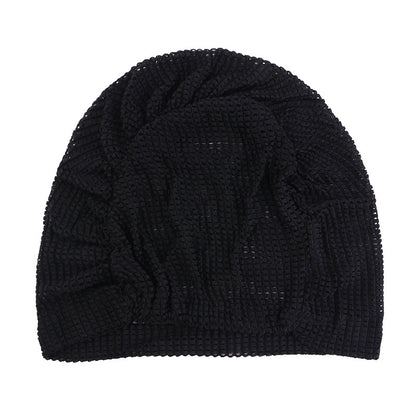 New Cross-Border Breathable Base Cap, Elastic Headscarf Hat, Head Wrap Hat, Solid Color Hat Jdt-524
