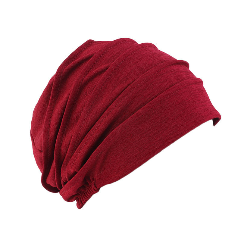 Amazon high quality supply Women's pullover cap chemotherapy cap nightcap hair loss hat TJM-267