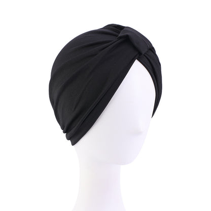 European and American Women's Wooden Dale Cotton Block Tapered Hood National Style Baotou Hat