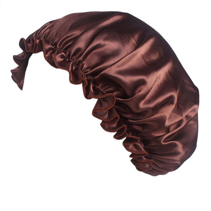Satin lace nightcap women's round cap hair care CAP Beauty hair cap TJM-250