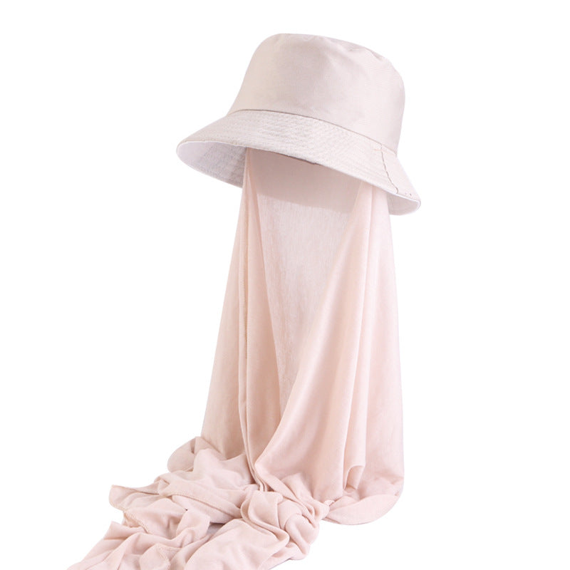 Summer ethnic hat basin hat scarf integrated hat sun-proof fisherman hat scarf toe cap JDPM-58