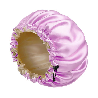 European and American popular adjustable chemotherapy cap shower cap double-sided perm cap Amazon double-layer colored sleeping cap