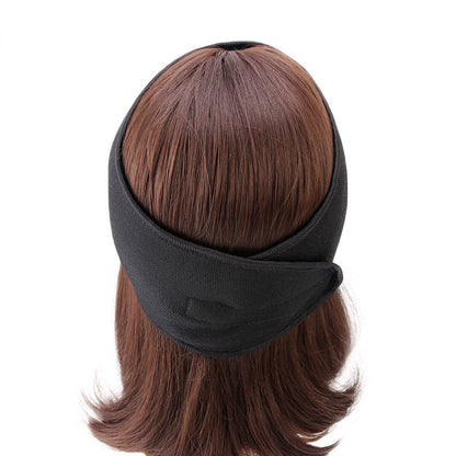 Women's Velcro Beauty Sports Headband Adjustable Face Wash Headband Solid Color Amazon Headband