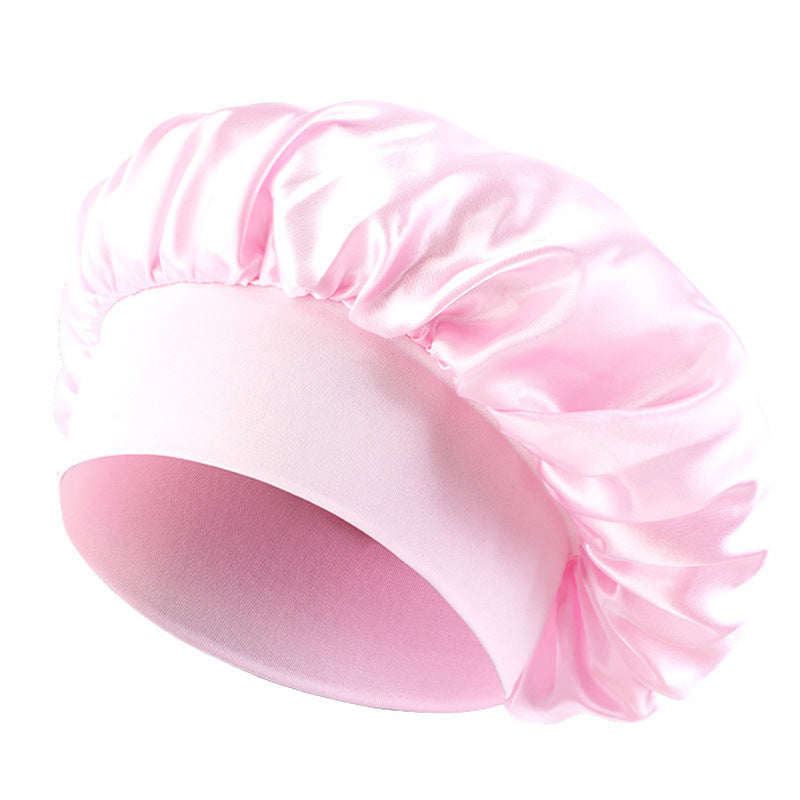 European and American Popular Children's Elastic Wide-brimmed Nightcap Sardin Round Hat Hair Care Tapes TJM-301