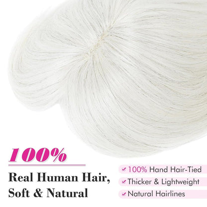 Human Hair wigs Pieces 6 Inch Hair Toppers Top Hair Extensions