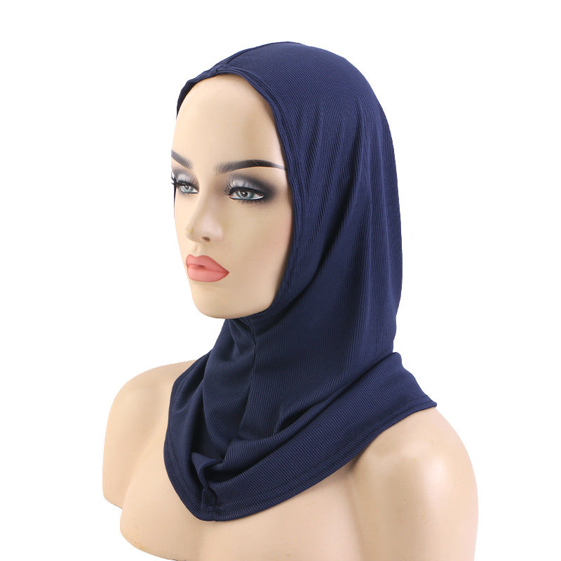 Cross-Border Striped Skin-Friendly Headscarf, Head Wrap, Cloth Hat, Long Base Head Cover, Jdt-490F
