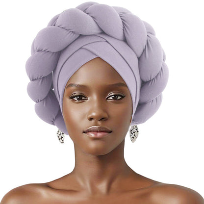 Cross-border supply three-dimensional sponge twist braid headscarf hat African hat ethnic style clothing hat JDT-488A