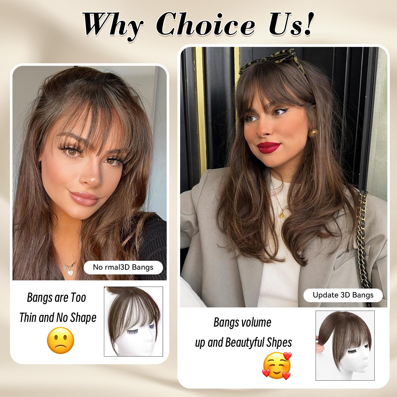 Clip in Bangs Hair Clip 100% Real Human Hair Toppers for women Clip on Bangs Human Hair with Lace Topper Bangs 360°Cover Clip on Bangs for Women Wispy Fake Bangs for Daily Wear