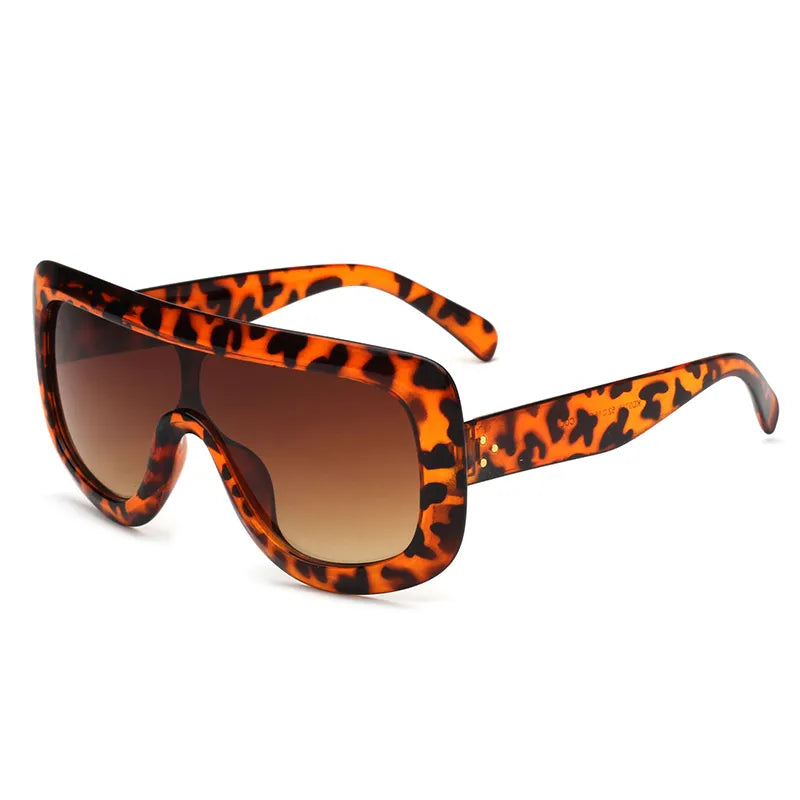 Big Frame One-Piece Sunglasses