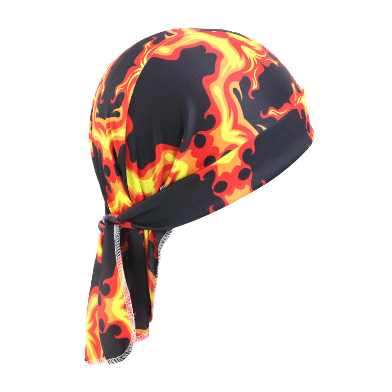 Camouflage elastic pirate hat men's and women's headscarf hat hip hop hip hop ribbon toe cap JDD-09C