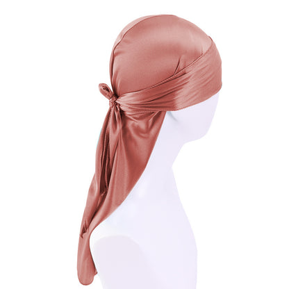 Foreign trade hat imitation silk pirate hat bag turban hat hip-hop Cape hat can be customized LOGO printing