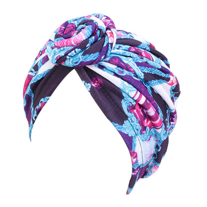 Bohemian style donut turban hat knotted pullover cap ethnic hat TJM-342