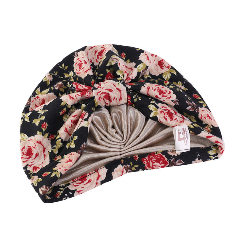 Cross-Border Elastic Hat, Double-Layer Knotted Head Wrap Hat, Yoga Chemotherapy Hat, Amazon Tjm-410