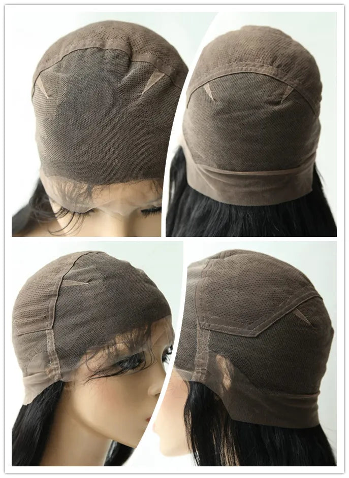 New Arrival Attractive Long Silky Straight Blonde Hair Full Lace Wig 100% Human Hair 22 Inches