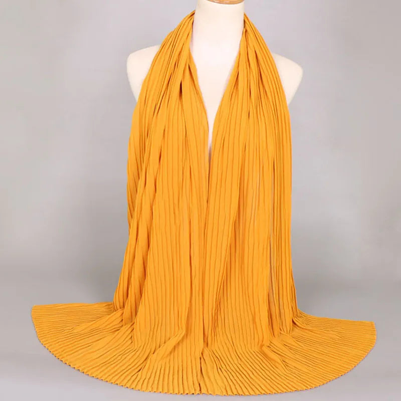 Goffer Headscarf Scarf