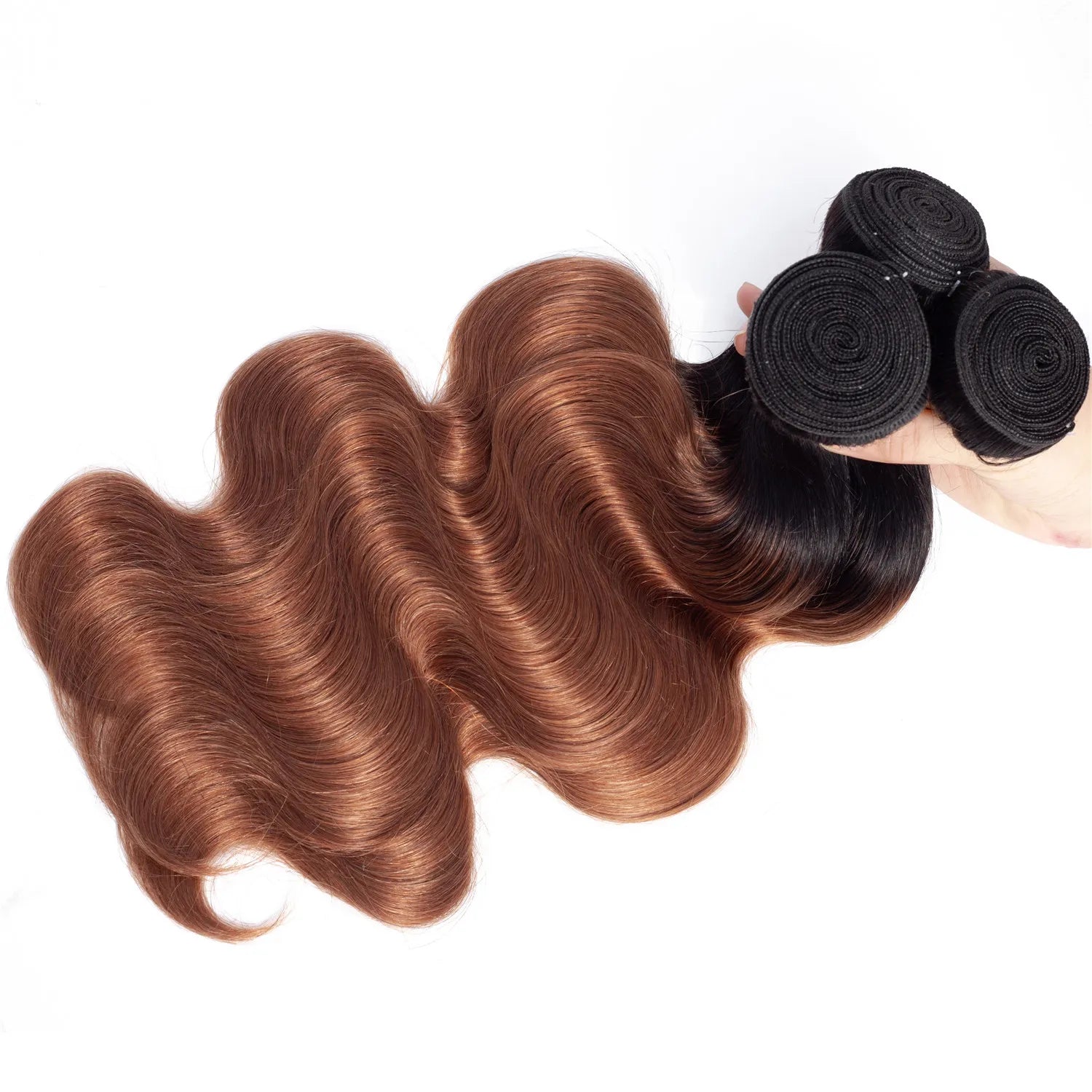 Wigsbuy Ombre Human Hair Bundles Body Wave 4 Bundles/Lot T1B/30 Color
