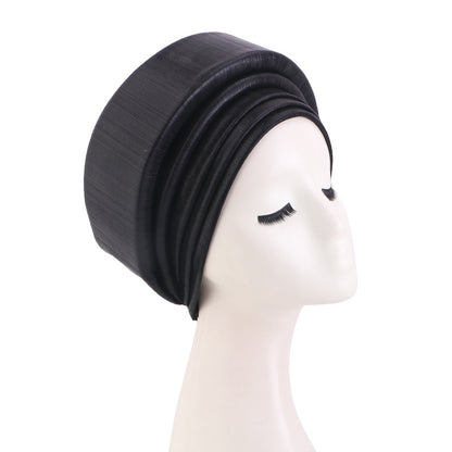 Cross-Border Sourcing Headscarf Hat, Multi-Layered Three-Dimensional Sponge Gold-Stamped Headscarf Hat, Ethnic Style Clothing Hat Jdt-514