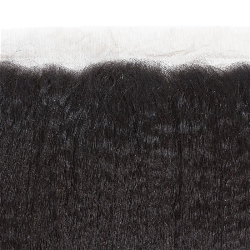 Wigsbuy Vigin Human Hair Brazilian Kinky Straight Lace Frontal 13*4