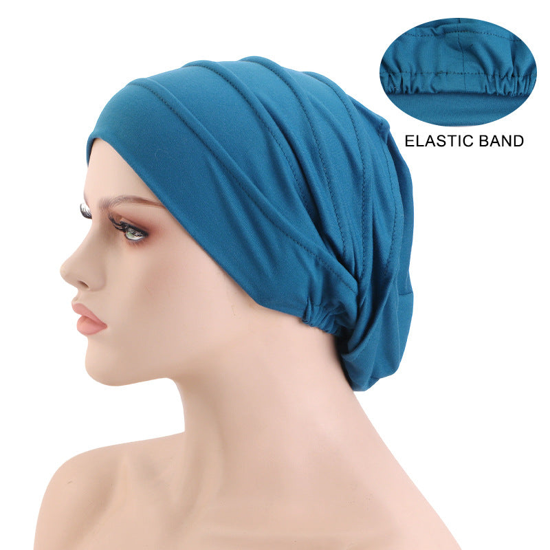 Amazon New Supply Cotton Women's Headscarf Hat, Chemo Hat, Sleep Cap, Hair Loss Hat Jdt-267A