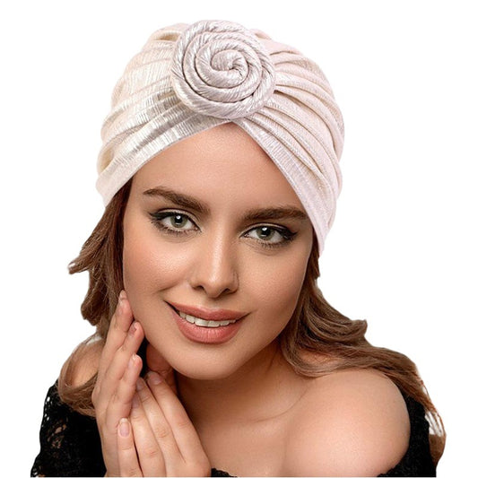 Amazon Retro Floral Fashion Hat, Knotted Ball Turban Hat, Chemotherapy Hat