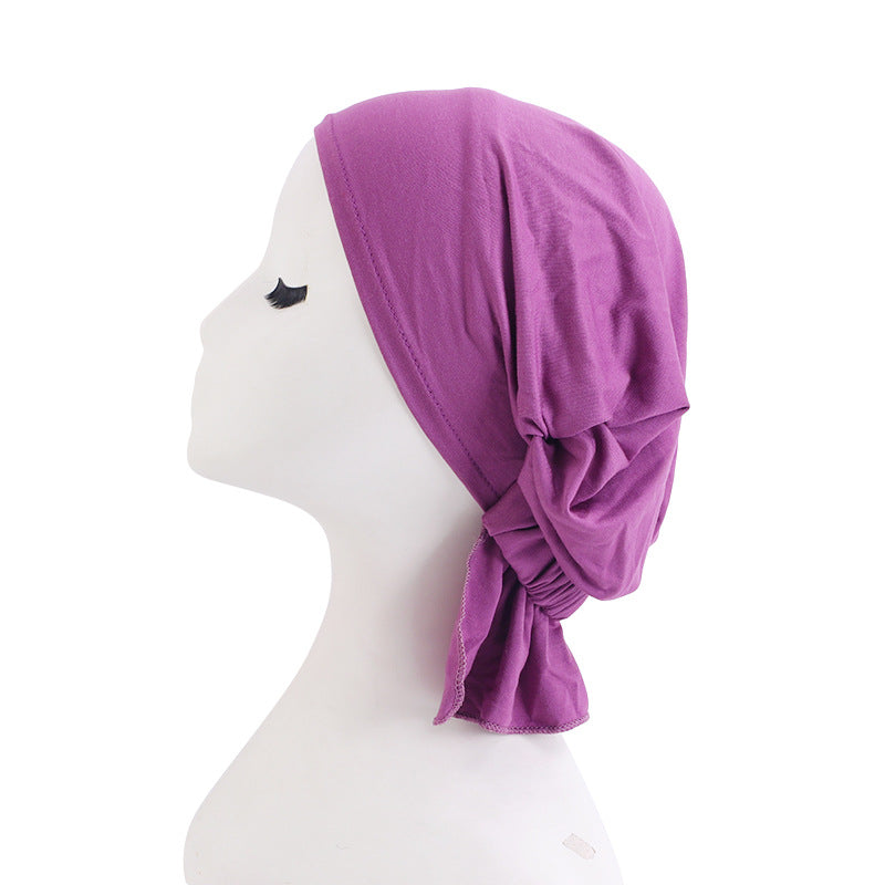 Cross-border supply of new solid color elastic turtle cap modal cotton base cap ethnic cap JDT-231C