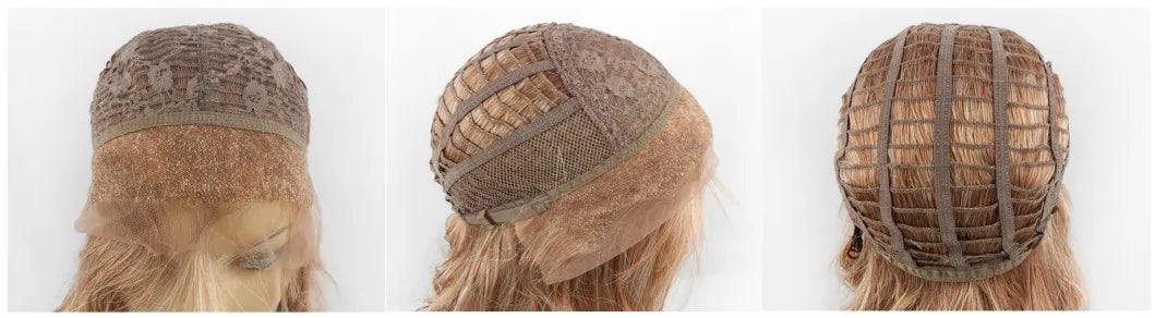 Modern Trendysetting Sexy Amazing Light Brown Long Wavy Front Lace Remy Human Hair Wig 22 Inches