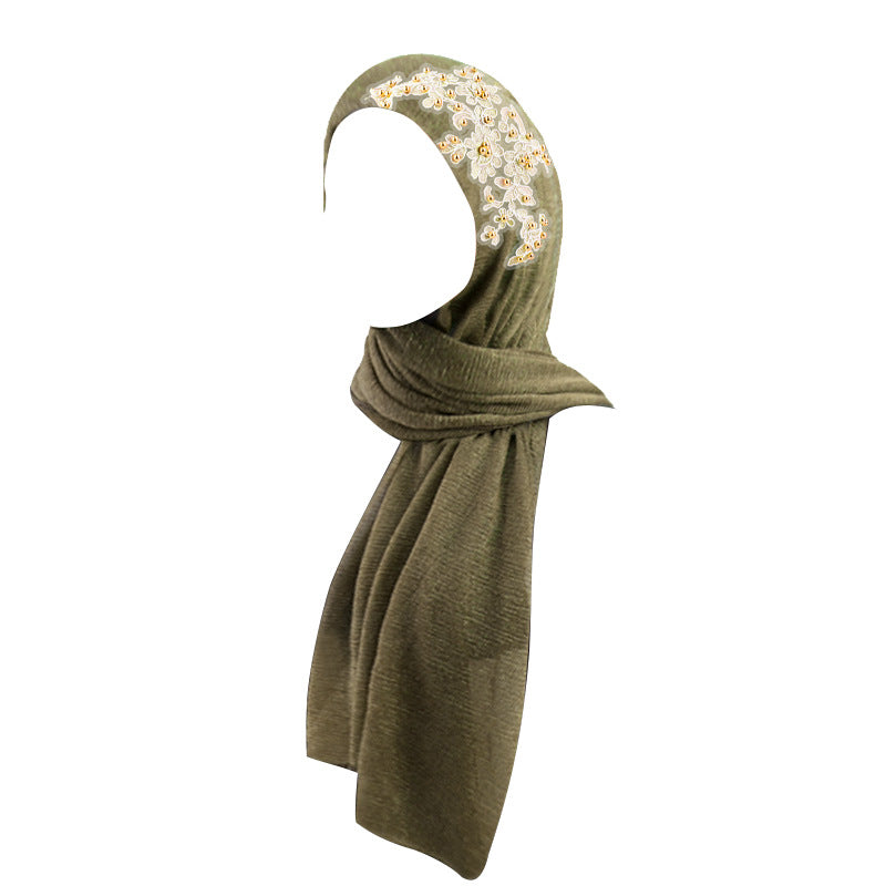 Golden bead accessories, pleated scarves, wrapped scarves, wrapped scarves, wrapped scarves, headscarves, hats, JDWJ-30-1