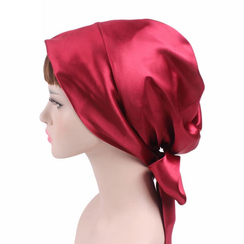 New Color Ding Hood Women's Printed Tie Tape Hat Pastoral Style Ribbon Braid Hat TJM-226
