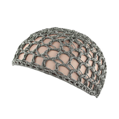 Solid Color Hand Crocheted Hair Care Mesh Hair Cover Headgear Nightcap Breathable FW-11