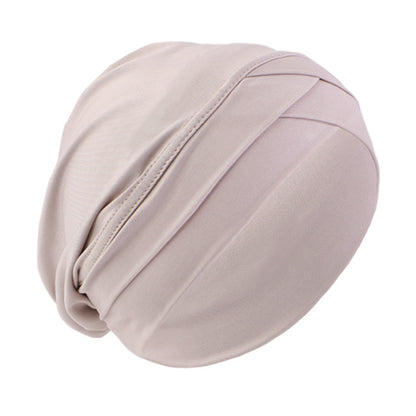 Cross-border supply of double cross elastic turgear hat ethnic wind base cap chemotherapy hat JDT-476