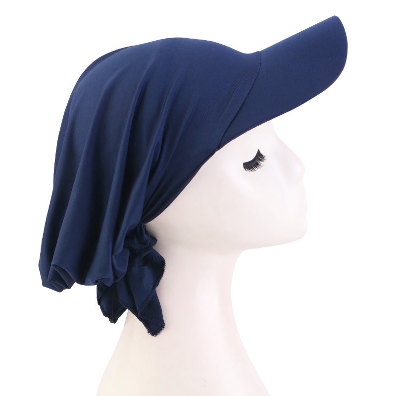 Spring and Summer Style Cashew Print Brimmed Baseball Cap Outdoor Sunshade Headwrap Ethnic Cloth Hat Jdt-234C