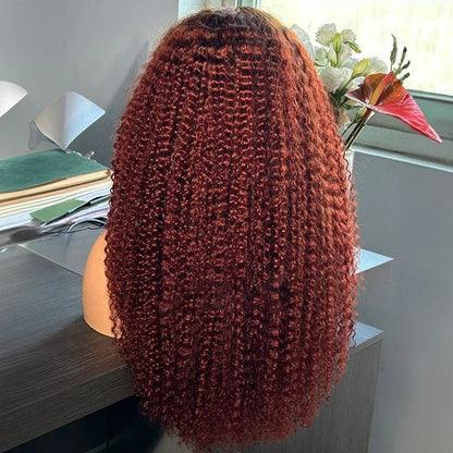 Afrofarbene gebleichte Knoten Echthaarperücke