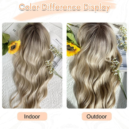 20Inch Wavy Hair Topper for Women Add Volume&Cover Thinning Hair with Natural Looking Hair Piece