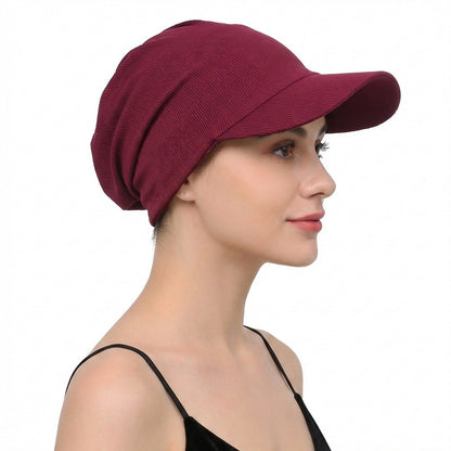 New Solid Color Striped Cloth Duck Tongue Hat, Headband Hat, Outdoor Travel Sunshade Cap, JDT-234E Cloth Hat