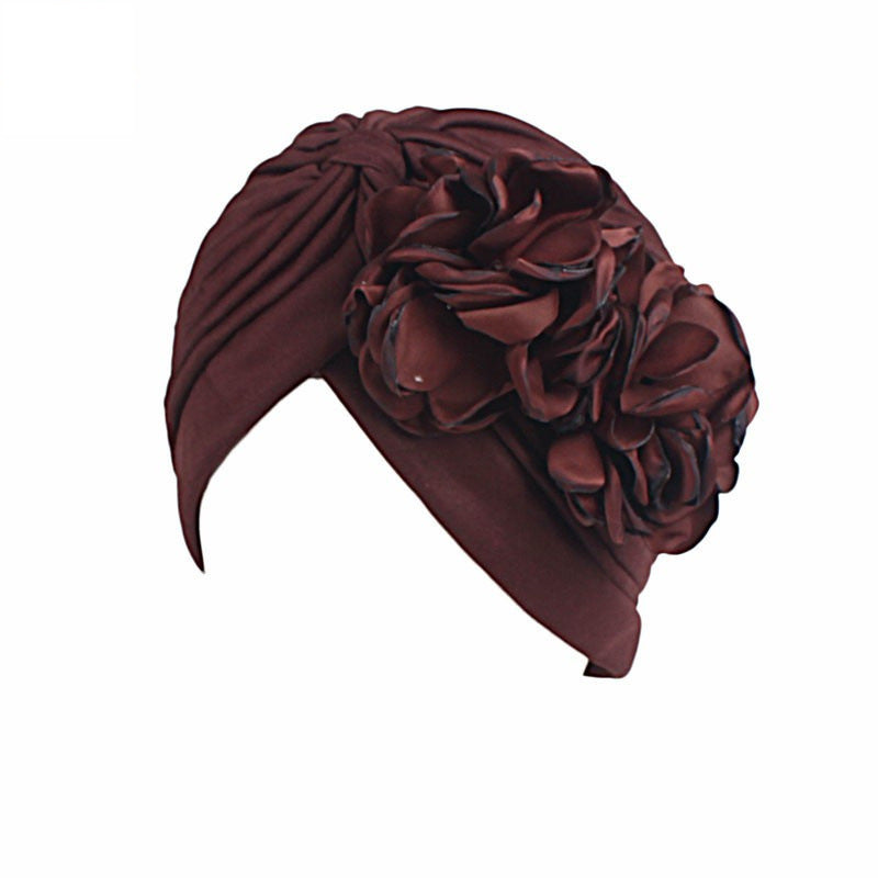 Amazon Solid Color Stretch Hat Indian Yoga Hat Ethnic Hat Chemotherapy Cap TJM-24H