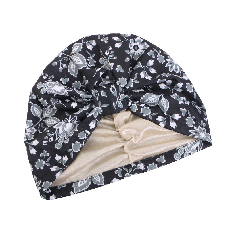 Cross-Border Elastic Hat, Double-Layer Knotted Head Wrap Hat, Yoga Chemotherapy Hat, Amazon Tjm-410
