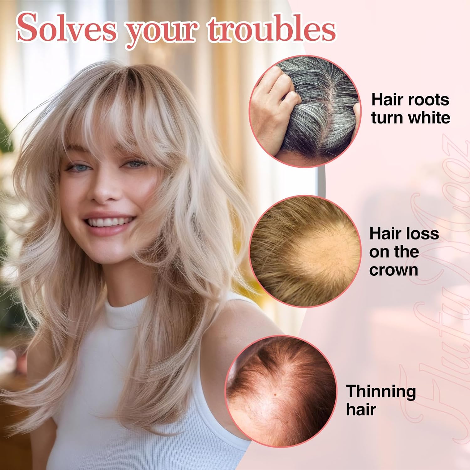 Real Human Hair Toppers for women 10 Inch Clip in Bangs for Thinning Hai Cover Hair Pieces