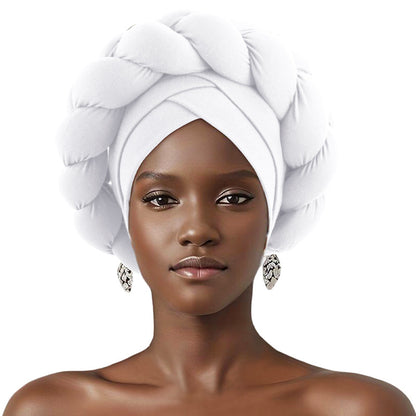 Cross-border supply three-dimensional sponge twist braid headscarf hat African hat ethnic style clothing hat JDT-488A