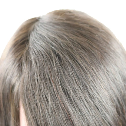 Taraji Henson Kurze, glatte Bob-Frisur, Echthaar, kappenlose Perücke, 10 Zoll