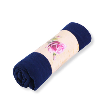 Cotton long tail wrap headscarf toe cap Women's headscarf cap plain scarf hat WJ-26