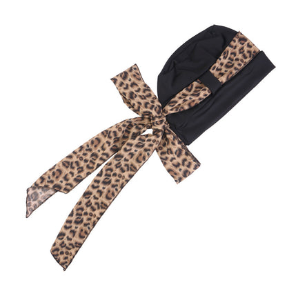 New European and American printed wide edge ribbon headband hat for outdoor tourism, beach headscarf, cross-border hat JDT-531