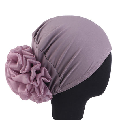 Cross-border new big flower headscarf cap toe cap ethnic style small cap hair loss cap wedding cap TJM-262