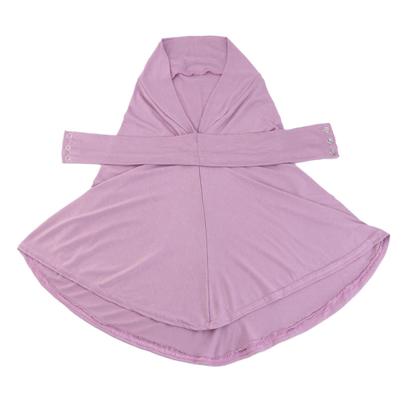 New Modal Skin-Friendly Adjustable Buckle Long Scarf Headscarf Hat Jdt-490D