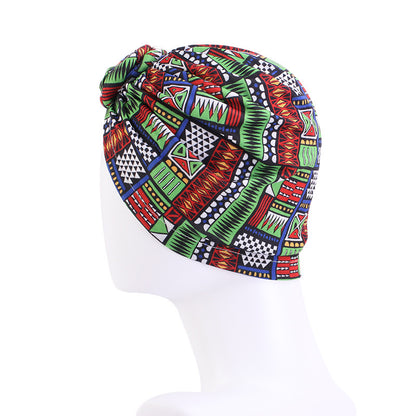 Bohemian style donut turban hat knotted pullover cap ethnic hat TJM-342