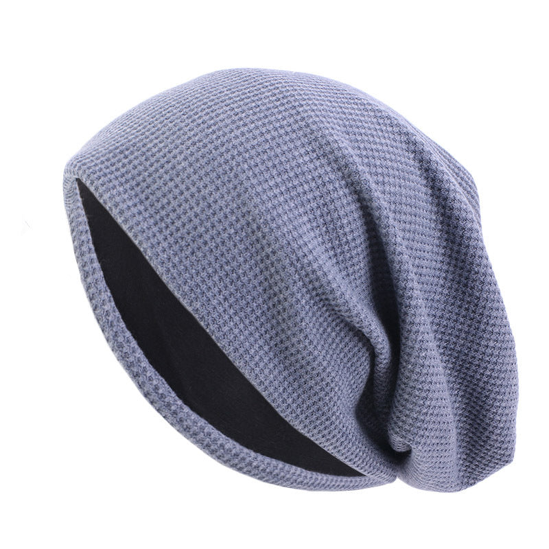 Winter cotton waffle pullover cap moon cap pile long cap nightcap TTM-132
