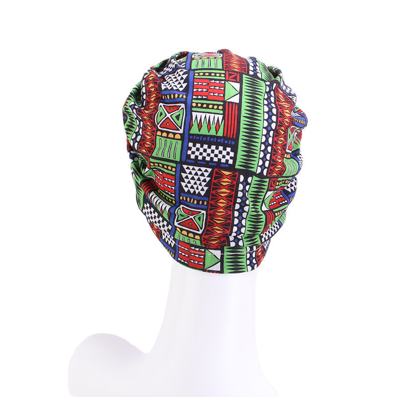 Bohemian style donut turban hat knotted pullover cap ethnic hat TJM-342