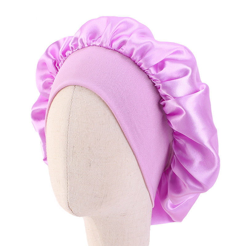 Children's Wide-brimmed Nightcap Stretch Hair Band Hat Baby's Tape Hat K-21