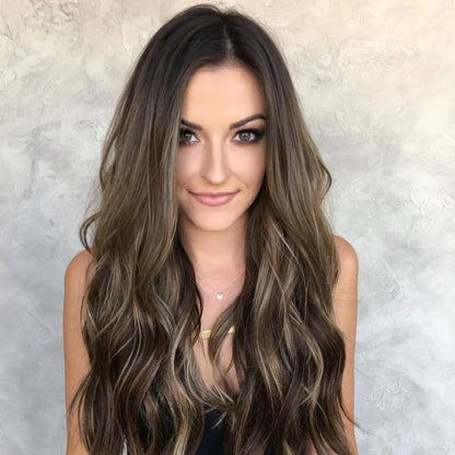 Long Wavy Synthetic Hair Lace Front Wig 26 Inches