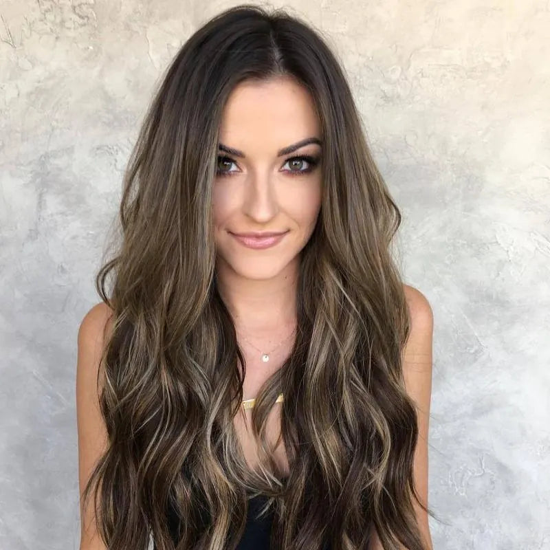 Long Wavy Synthetic Hair Lace Front Wig 26 Inches