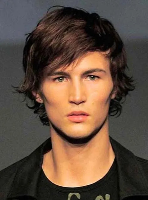 New Trend Carefree Short Straight Human Hair Wig for Men 10 Inches